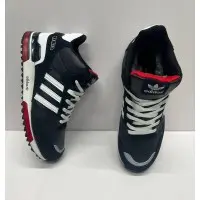 Кроссовки Adidas ZX 750 High Dark Blue с мехом